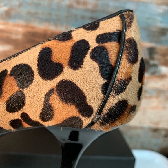 Calvin Klein Leopard Fur Shoes Heels - Picture 7 of 9
